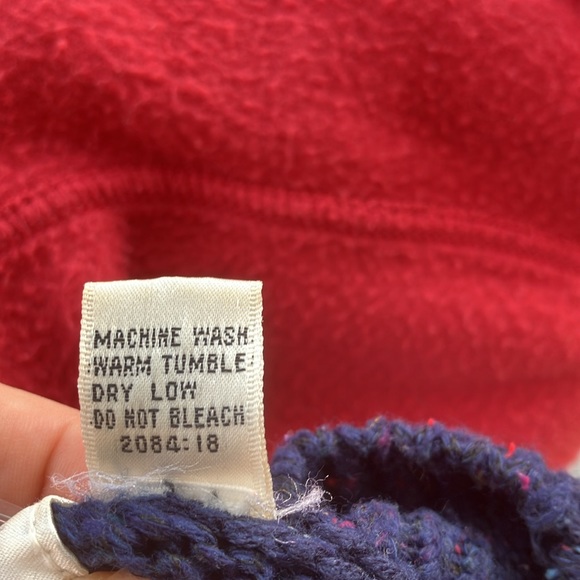 Vintage 80s 90s Navy Abstract Snowflake Sweater - Picture 8 of 8